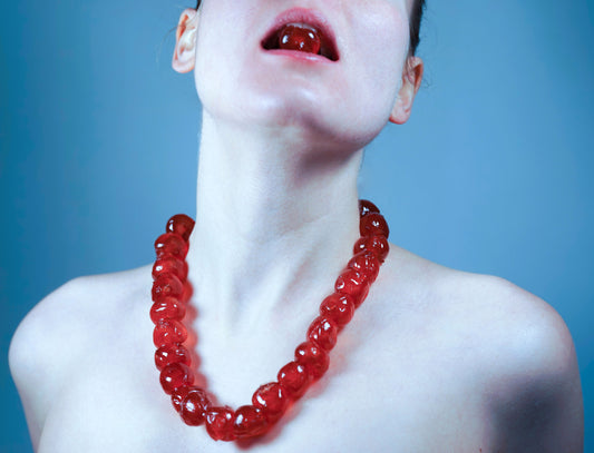 Hollie Miller- Glacier Cherry Necklace, 2020